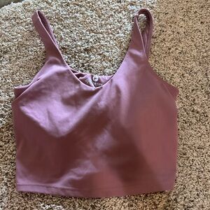 90 Degree By Reflex Mauve Crop Top